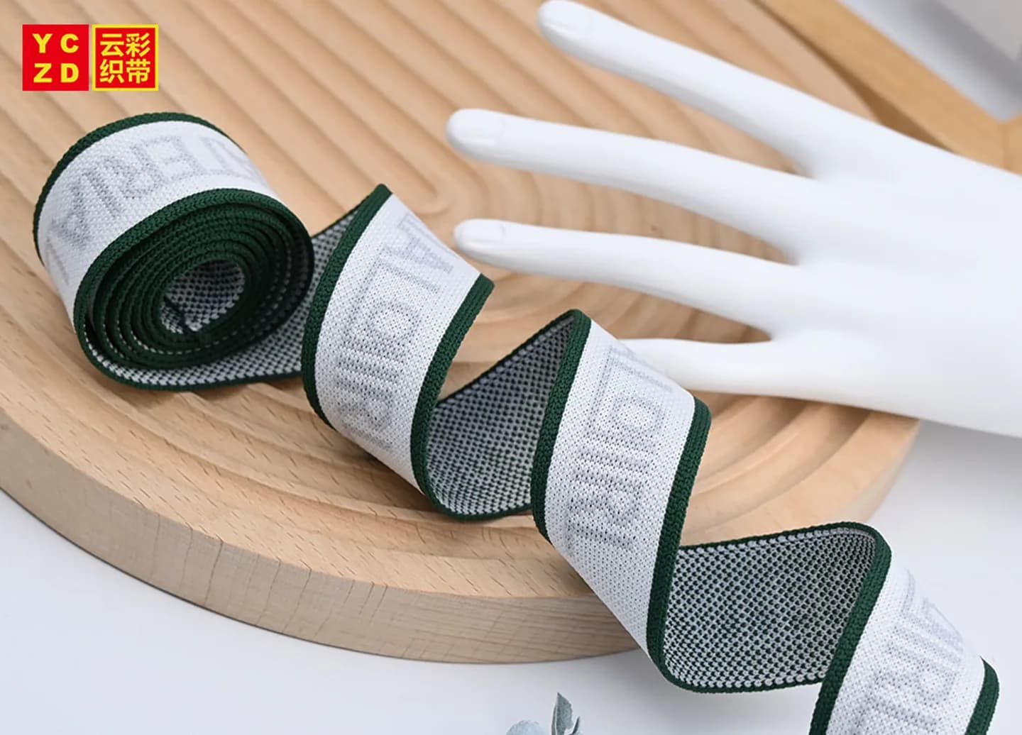 40 mm Two-Tone Jacquard Knit Tape